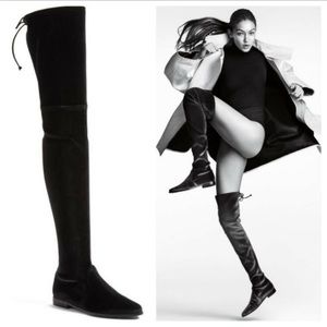 STUART WEITZMAN “leggylady” velvet thigh high boots. Size 7 only worn 3 times